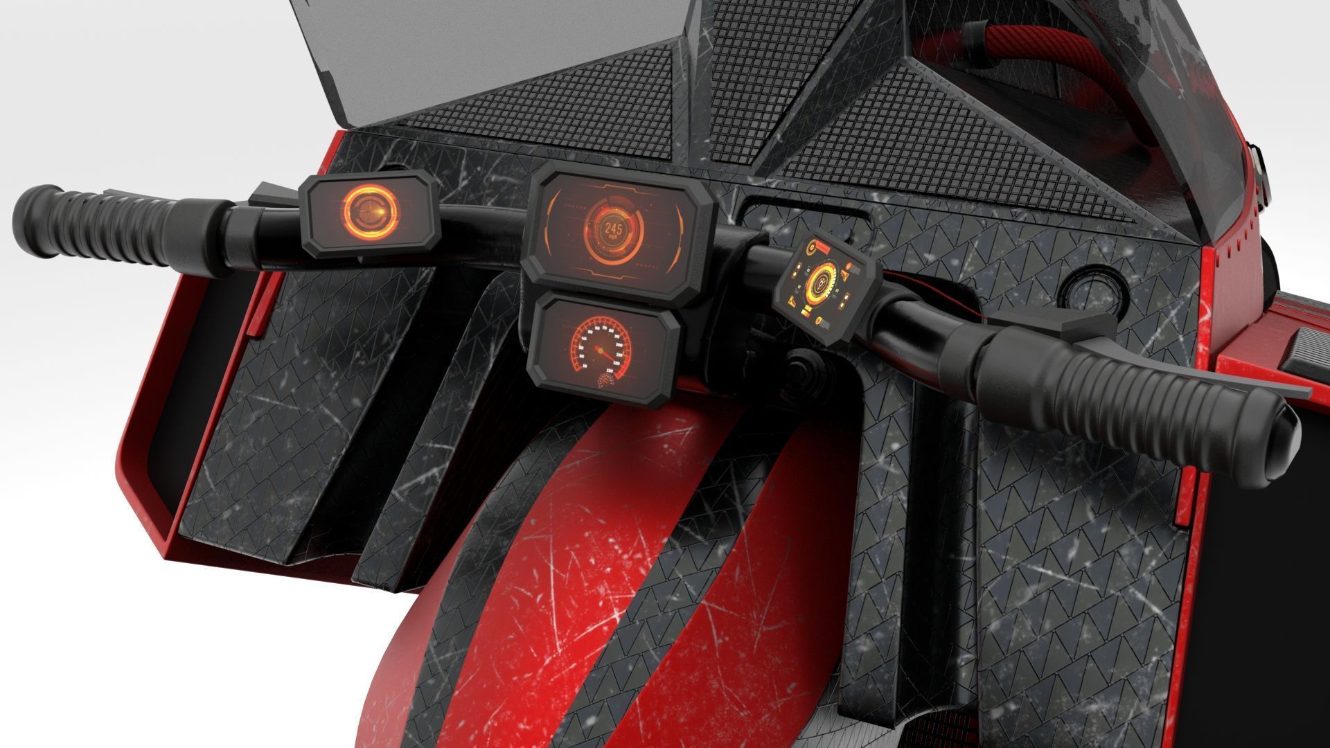 Akira Bike  3D model_3