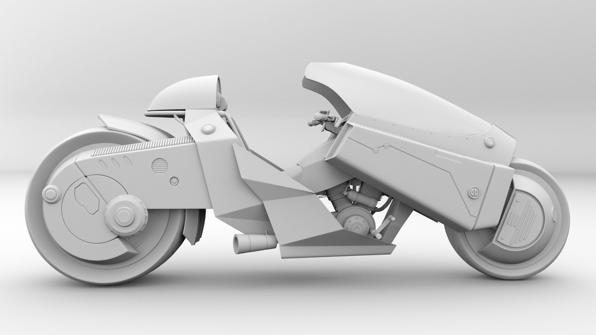 Akira Bike  3D model_7