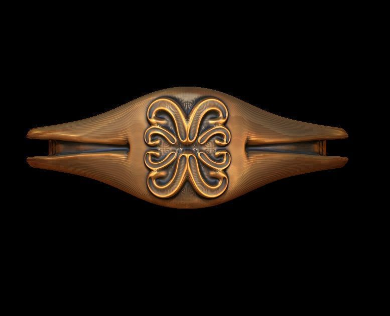 Unique Shaped Ring 3D print model_13