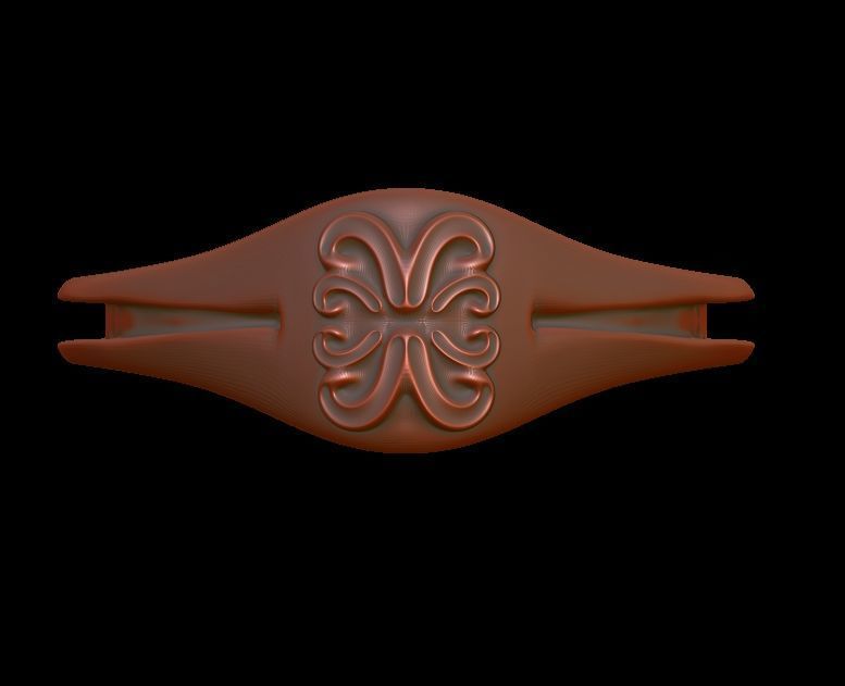 Unique Shaped Ring 3D print model_14