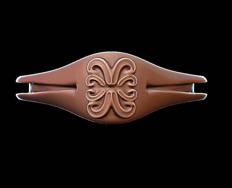 Unique Shaped Ring 3D print model_11