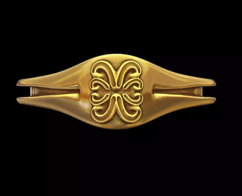 Unique Shaped Ring 3D print model_0