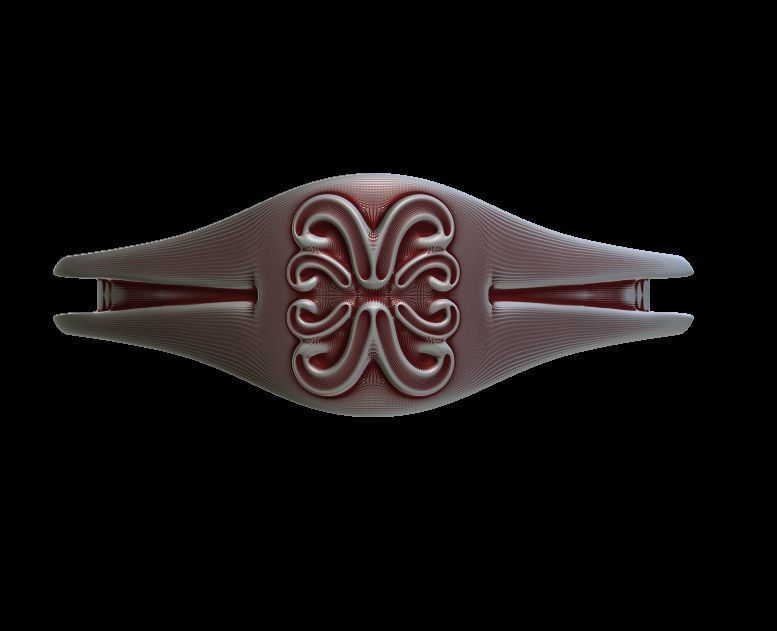 Unique Shaped Ring 3D print model_15