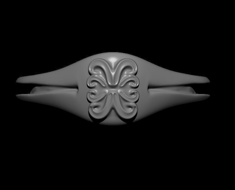 Unique Shaped Ring 3D print model_12