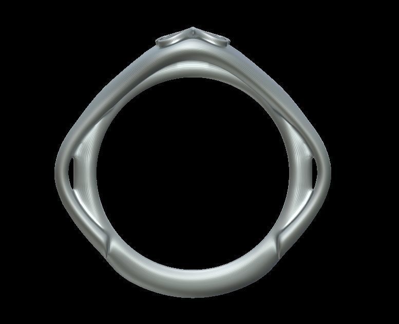 Unique Shaped Ring 3D print model_8