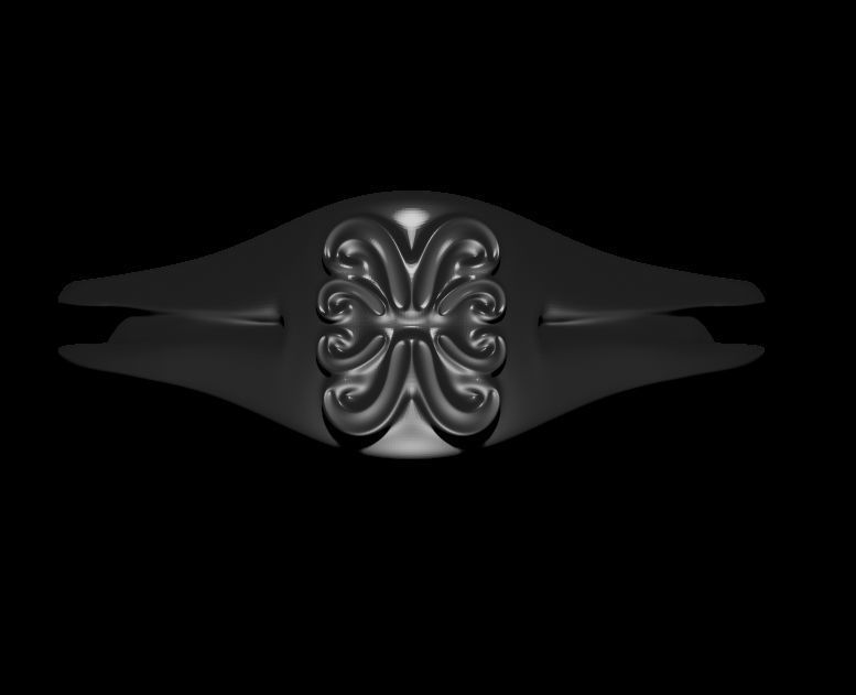 Unique Shaped Ring 3D print model_7