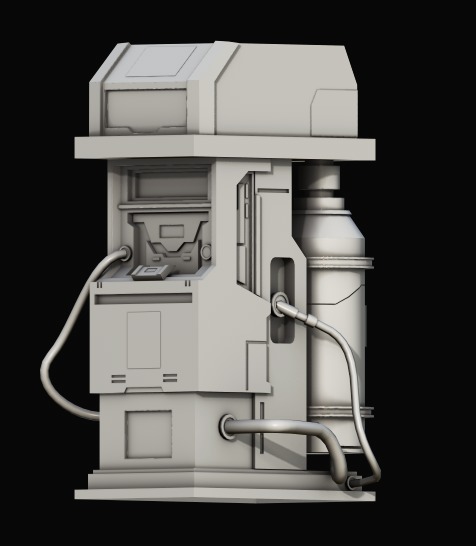 phonebooth machine 3D model_1