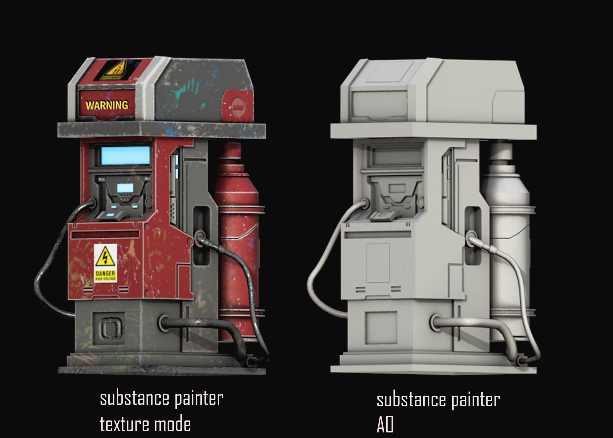 phonebooth machine 3D model_2