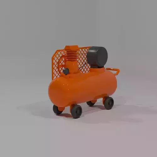 Industrial Air Compressor 3D Model 3D model