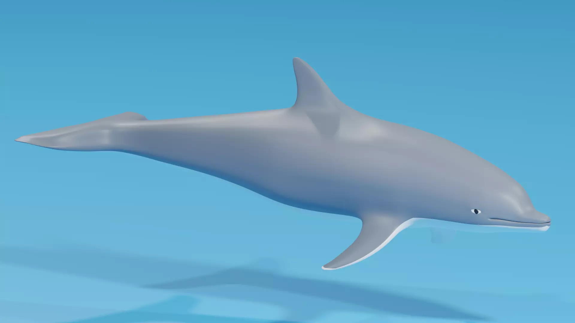 Cartoon Dolphin 3D model_0