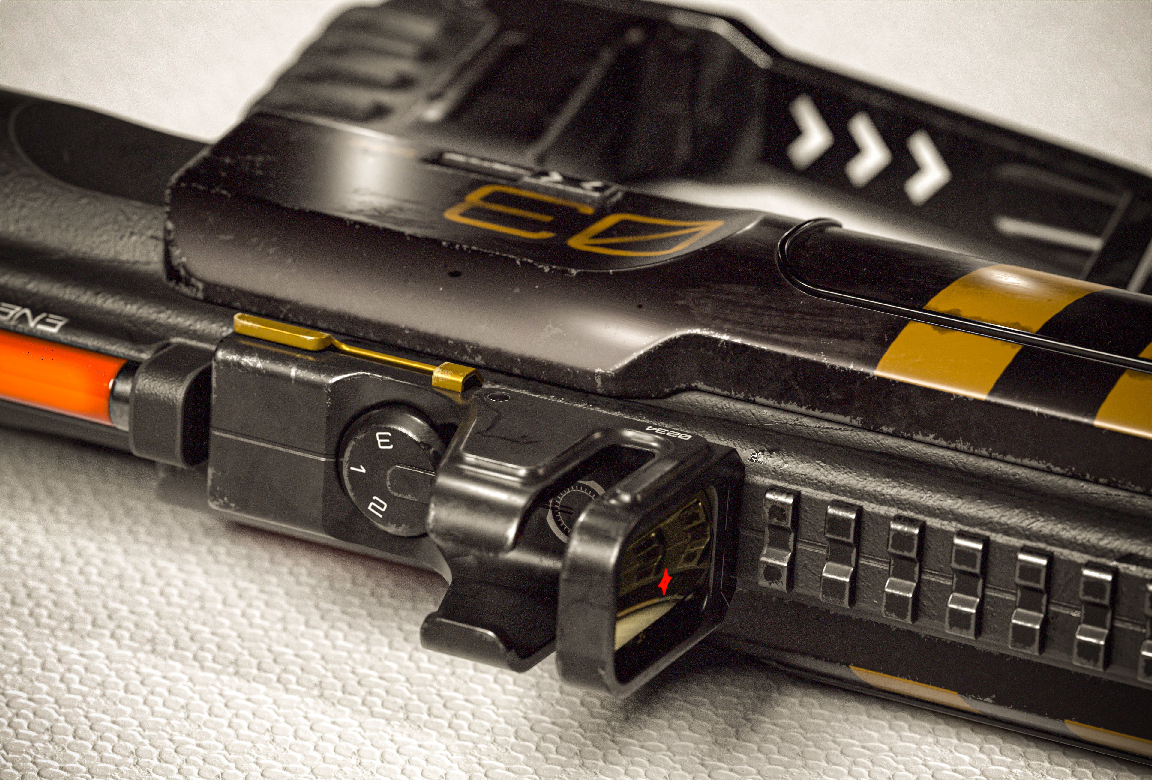 Sci-fi Beam SMG PBR Low-poly 3D model_6