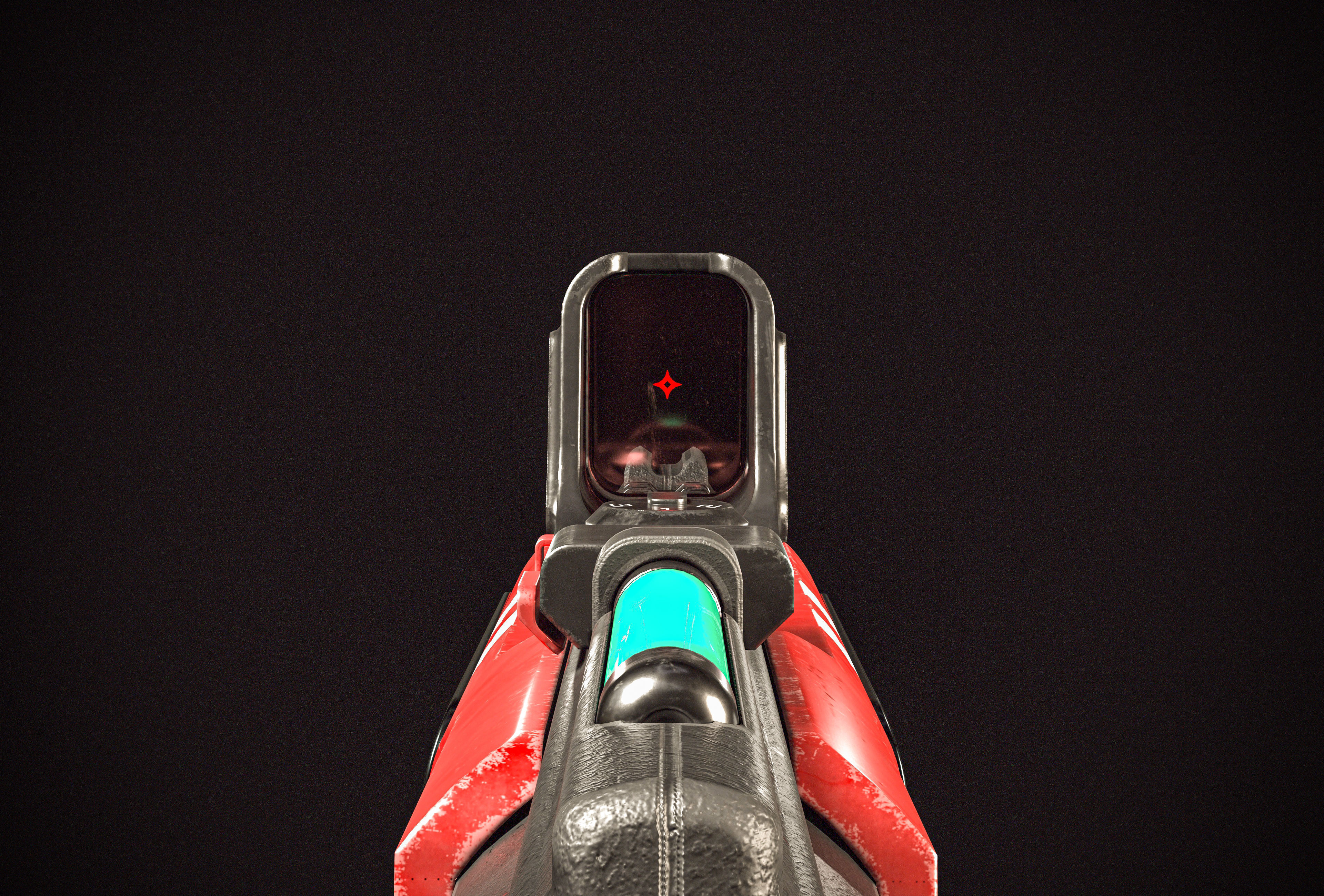 Sci-fi Beam SMG PBR Low-poly 3D model_8