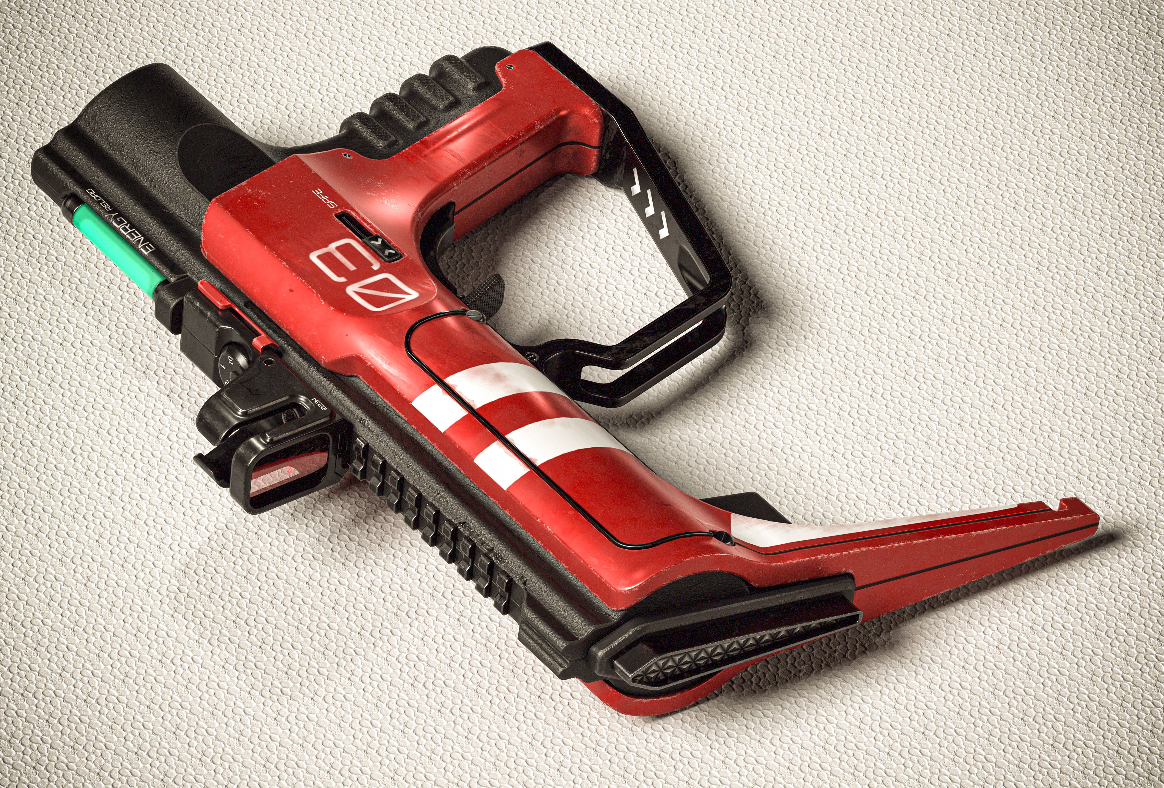 Sci-fi Beam SMG PBR Low-poly 3D model_2