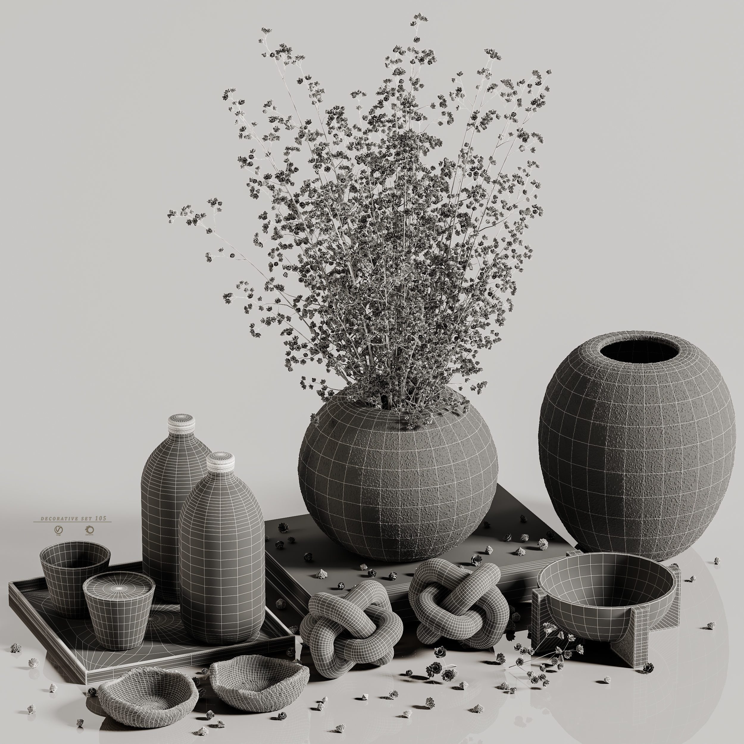 decorative set 105 3D model_6