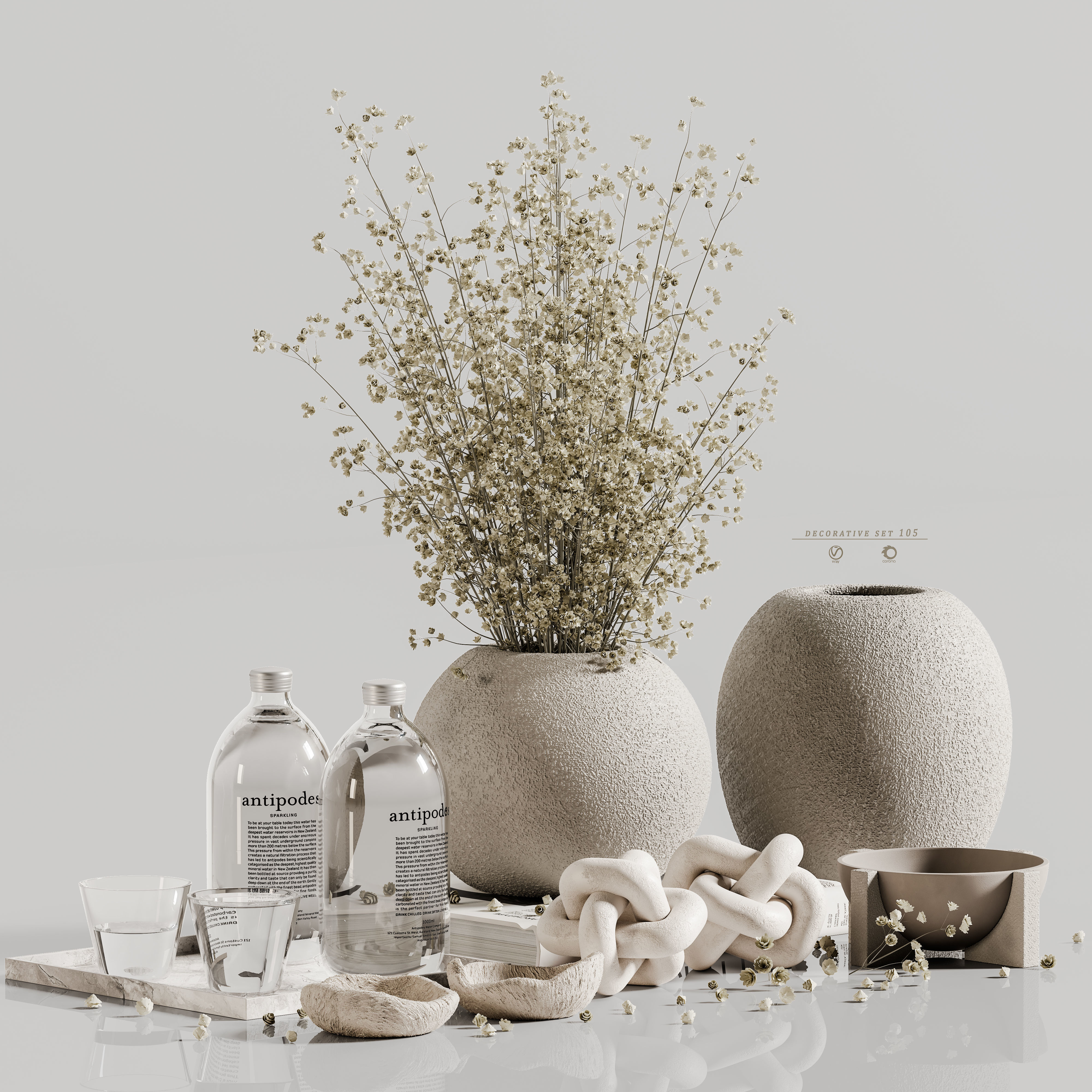 decorative set 105 3D model_2