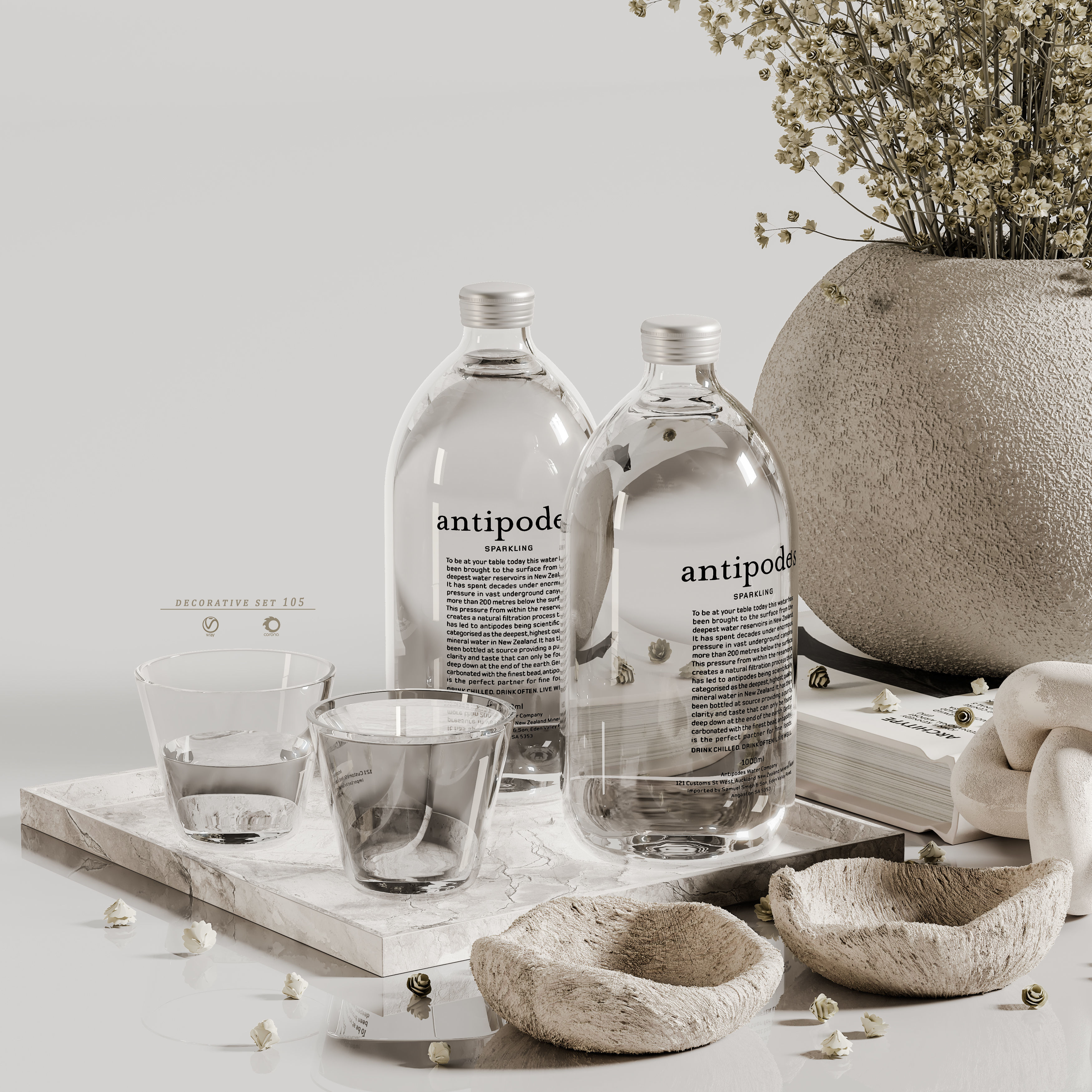 decorative set 105 3D model_3