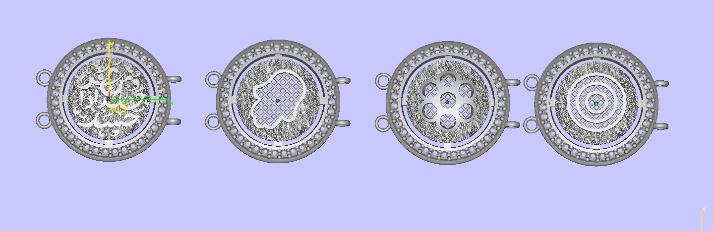 islamic uniq braclet  3D print model_3