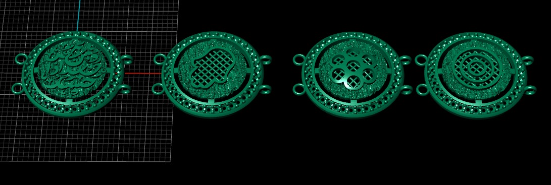 islamic uniq braclet  3D print model_4
