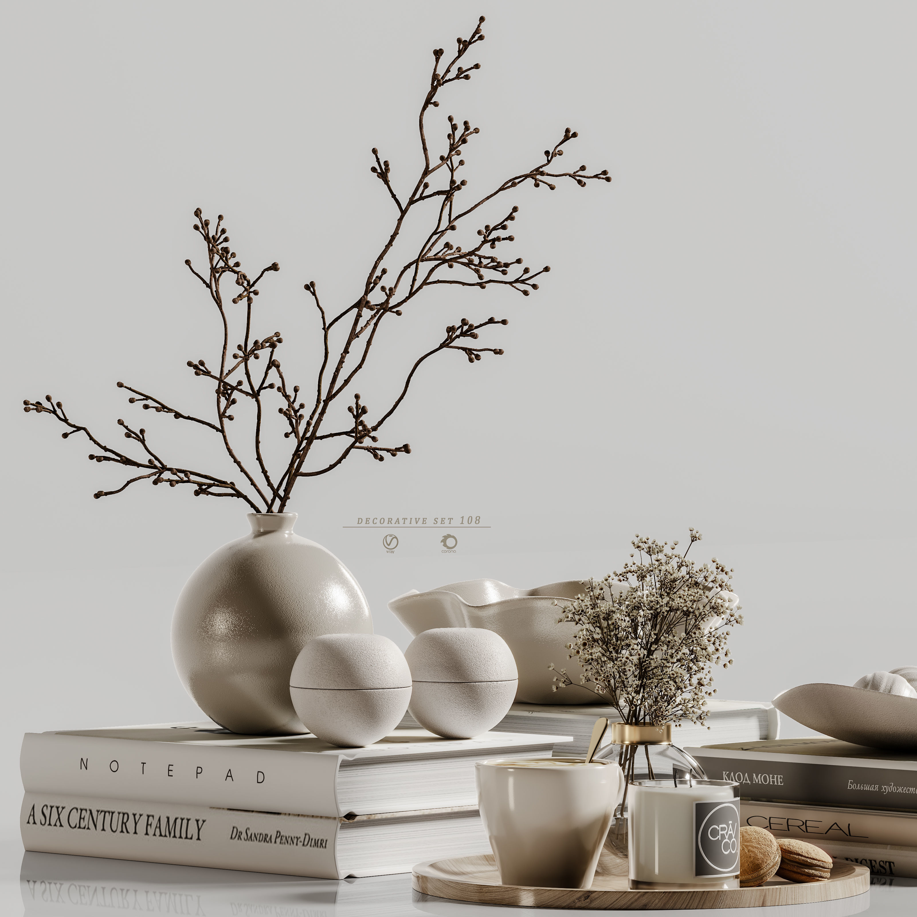 decorative set 108 3D model_2