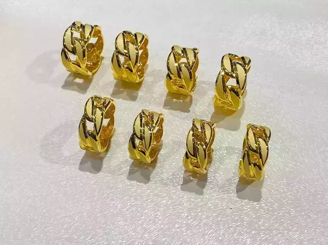 gold trendy ring 