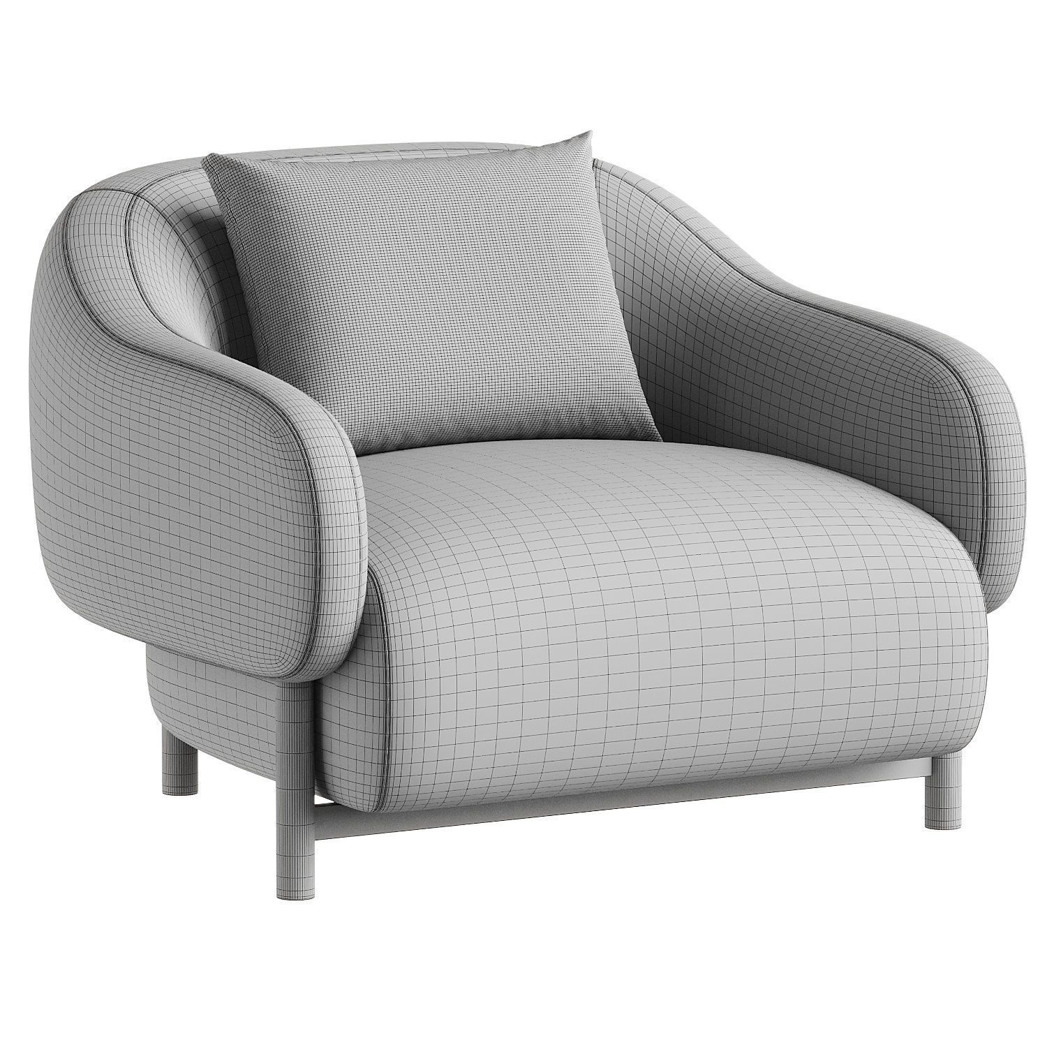 armchair 18 3D model_6