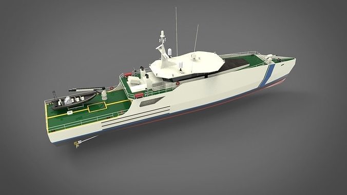 Coastguard Patrol Ship 3D model