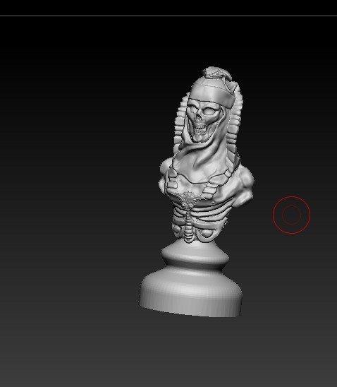 Skull Chess Piece 3D model 3D print model_3