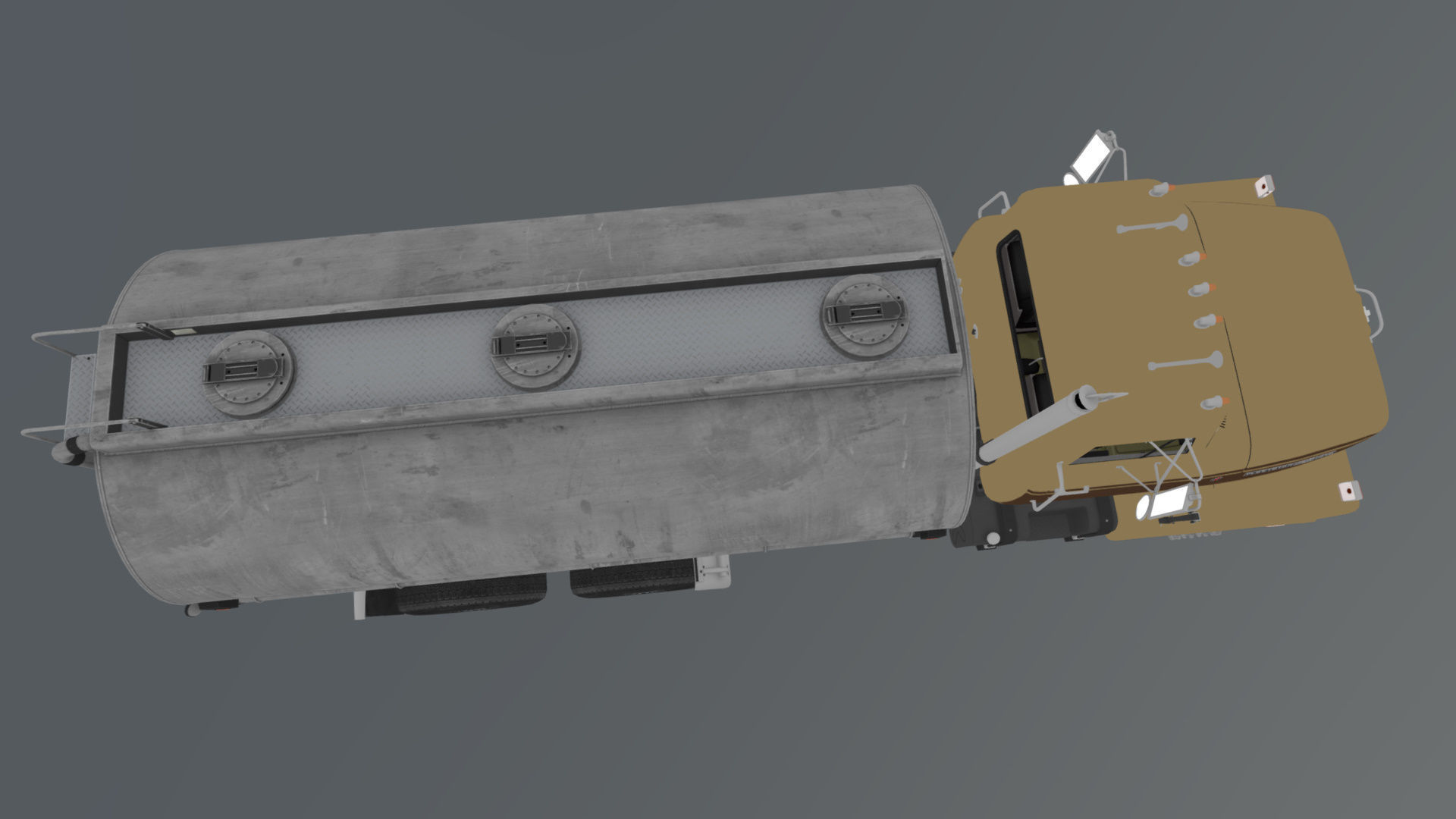 International Fleetstar tanker Low-poly 3D model_36