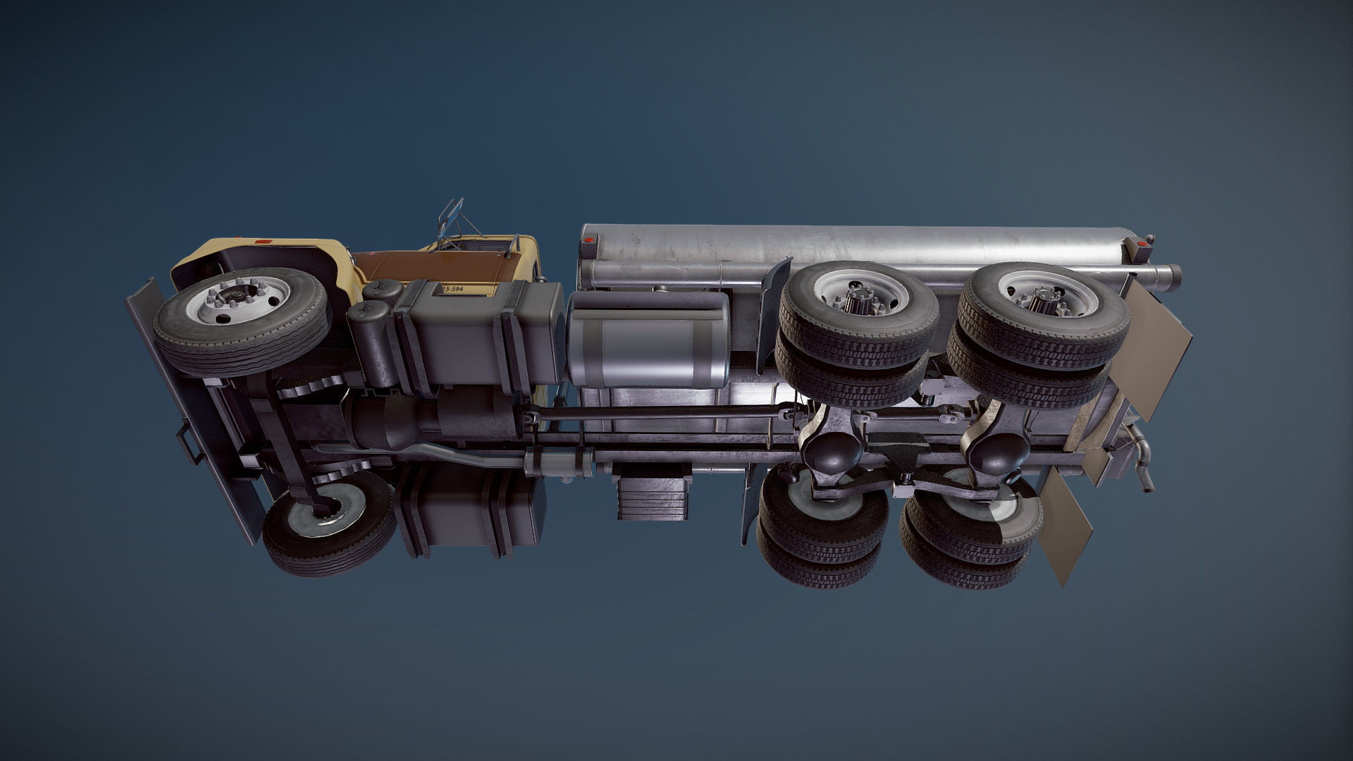 International Fleetstar tanker Low-poly 3D model_21