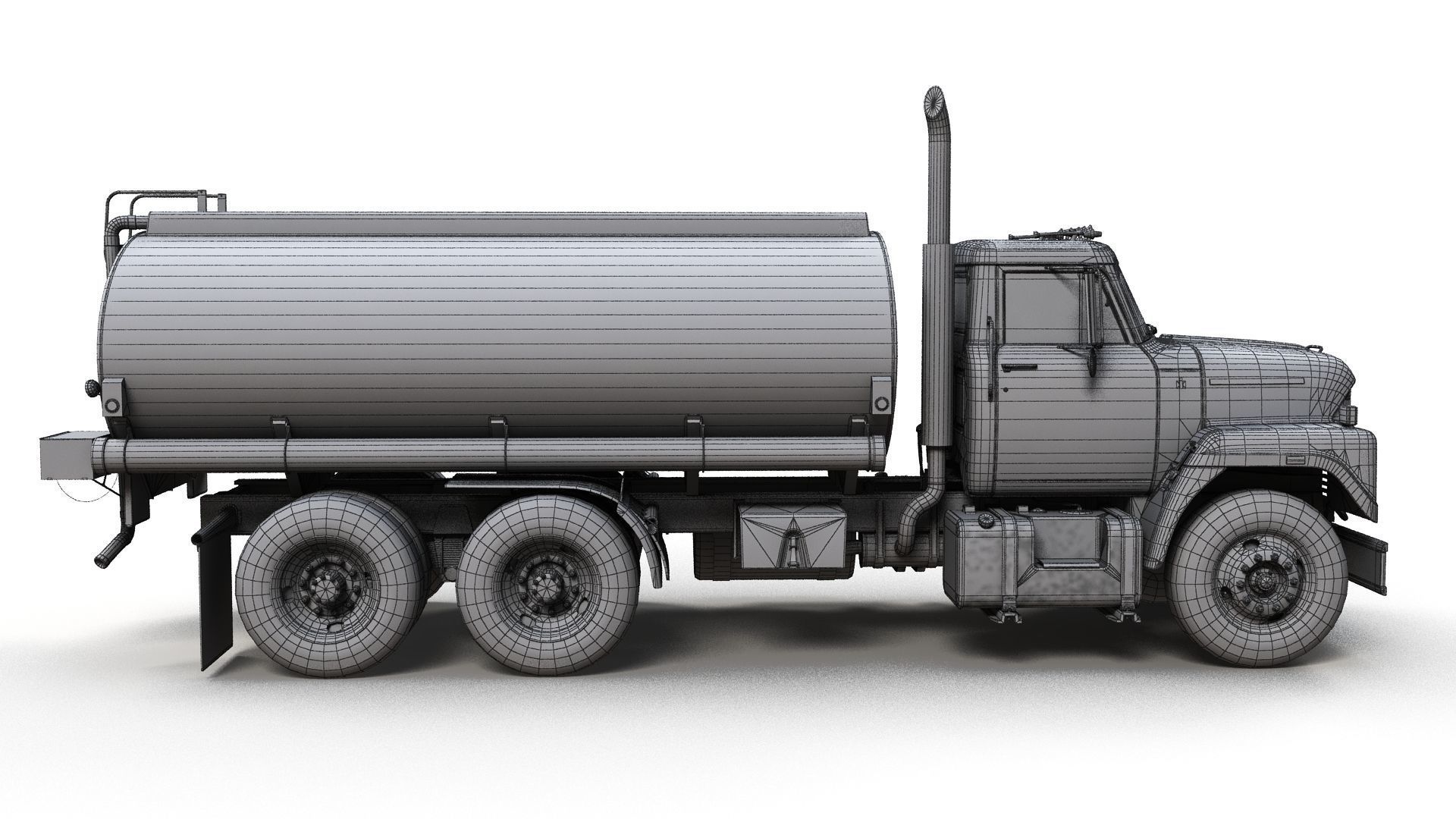 International Fleetstar tanker Low-poly 3D model_11