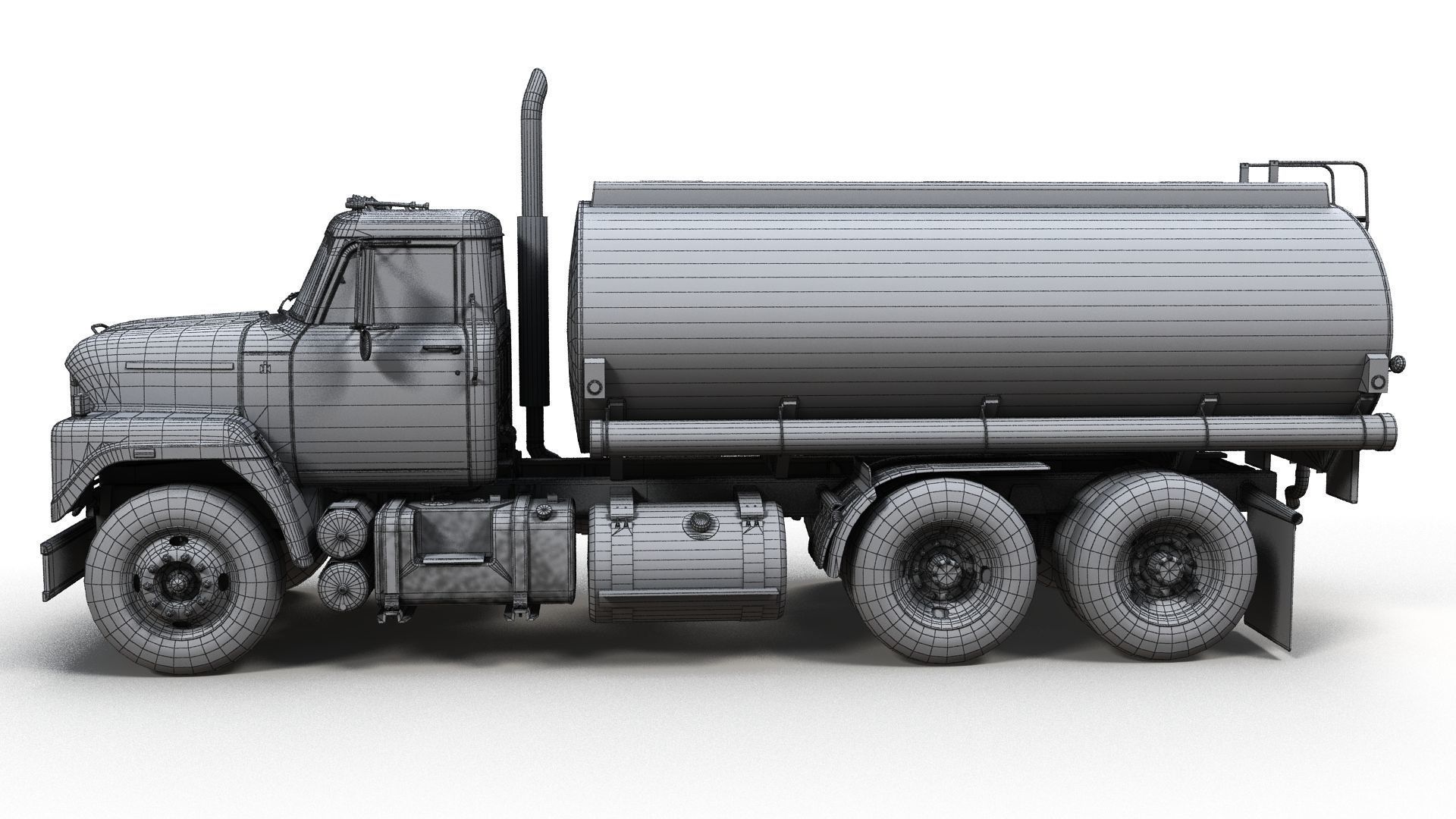 International Fleetstar tanker Low-poly 3D model_13