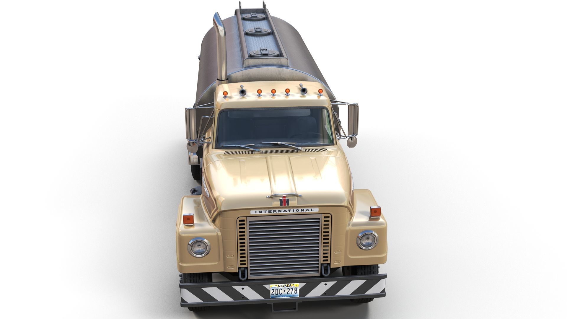 International Fleetstar tanker Low-poly 3D model_7