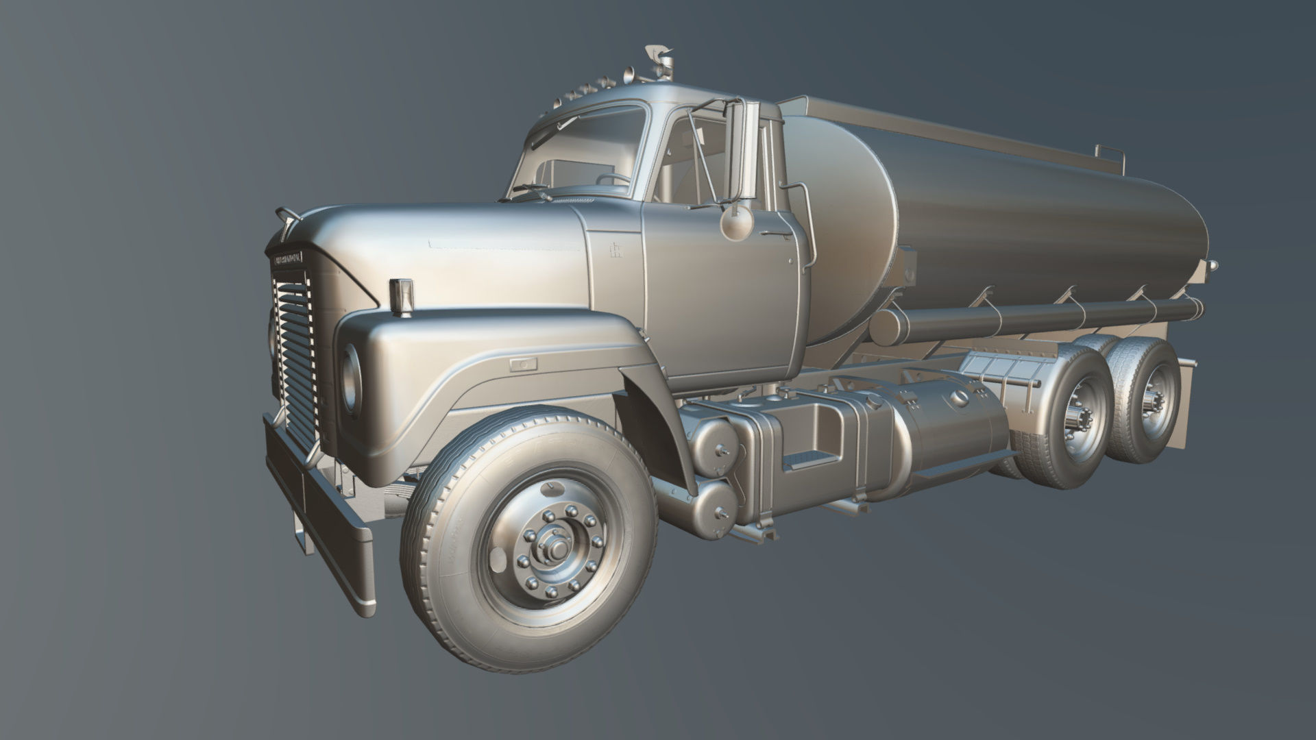 International Fleetstar tanker Low-poly 3D model_31