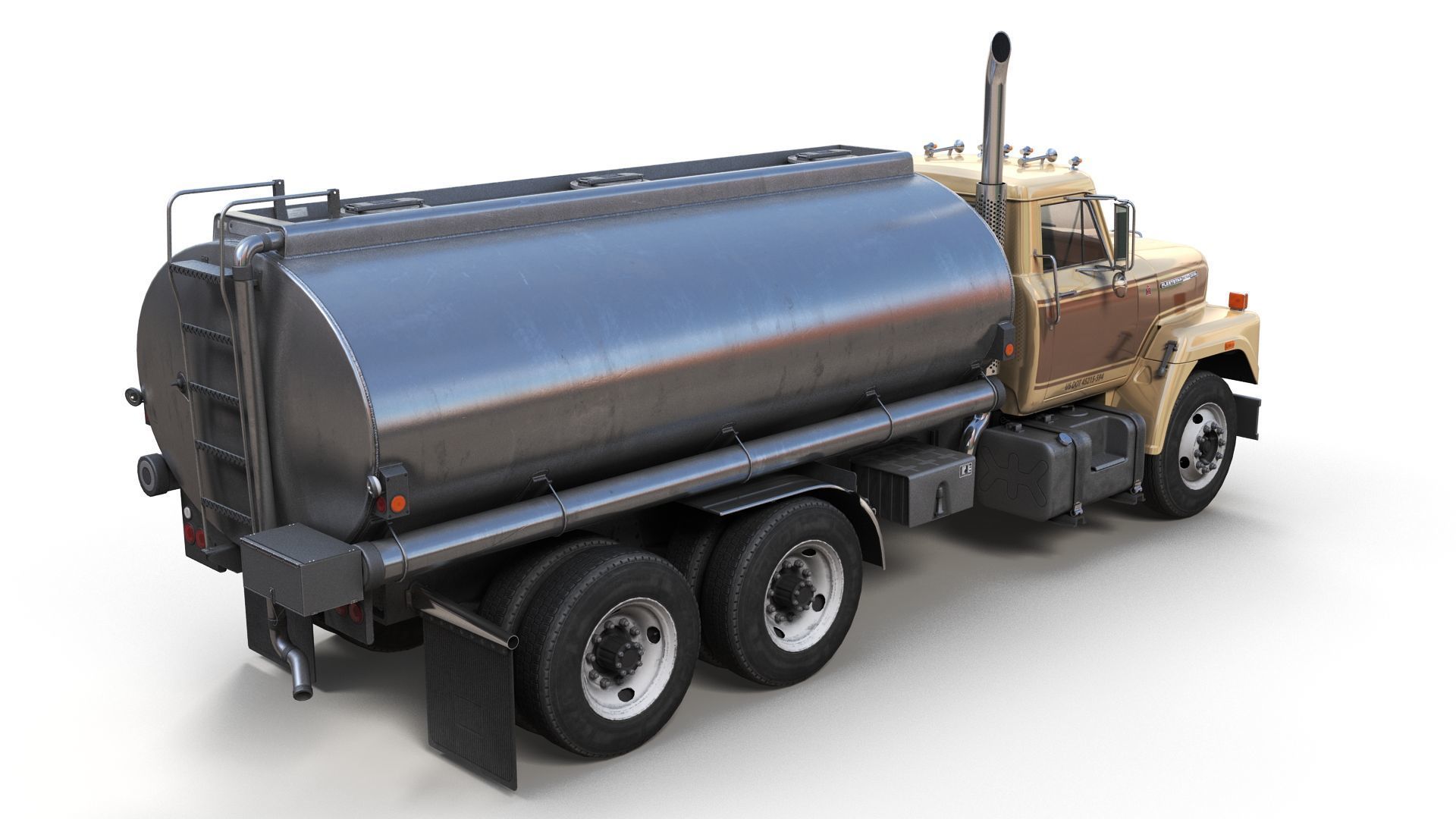 International Fleetstar tanker Low-poly 3D model_2