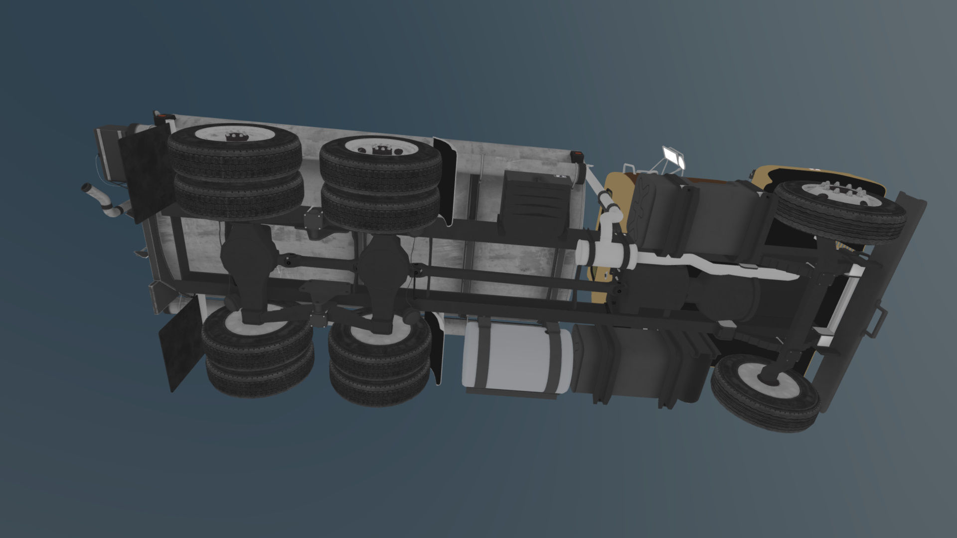 International Fleetstar tanker Low-poly 3D model_35