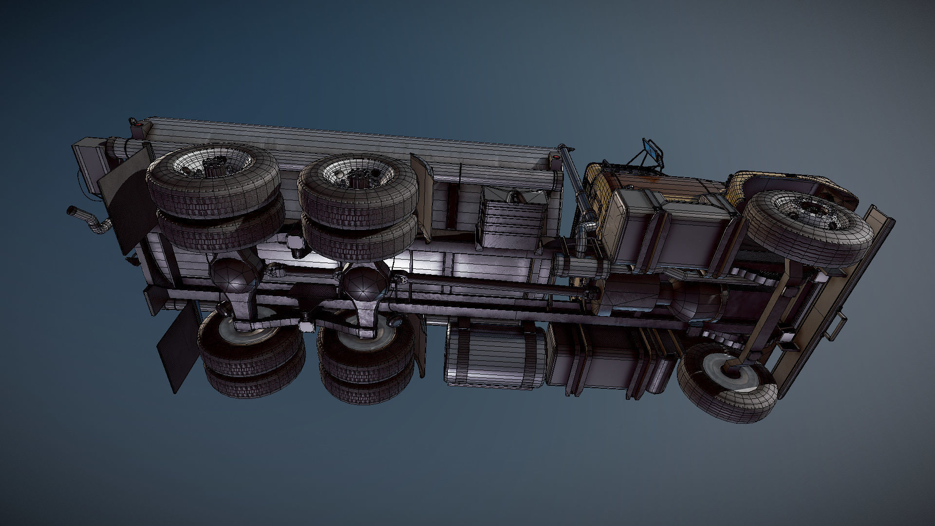 International Fleetstar tanker Low-poly 3D model_28