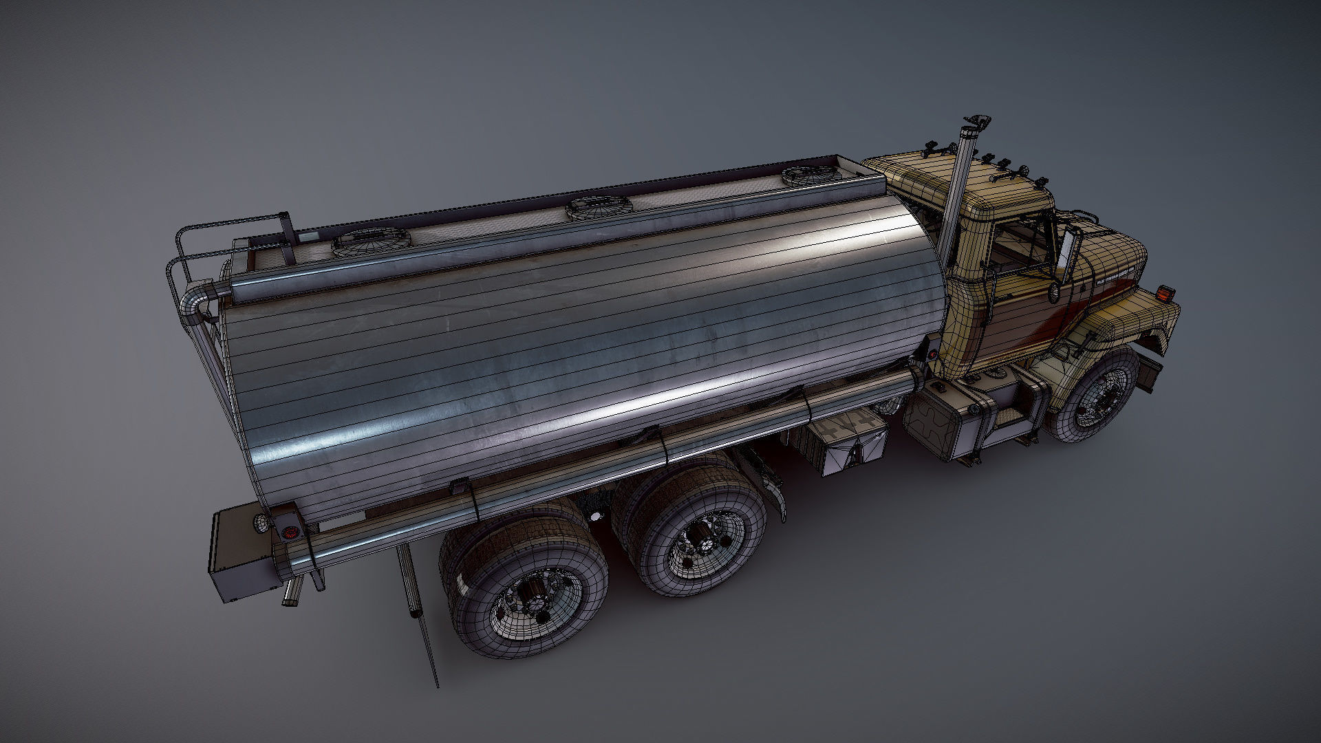 International Fleetstar tanker Low-poly 3D model_26