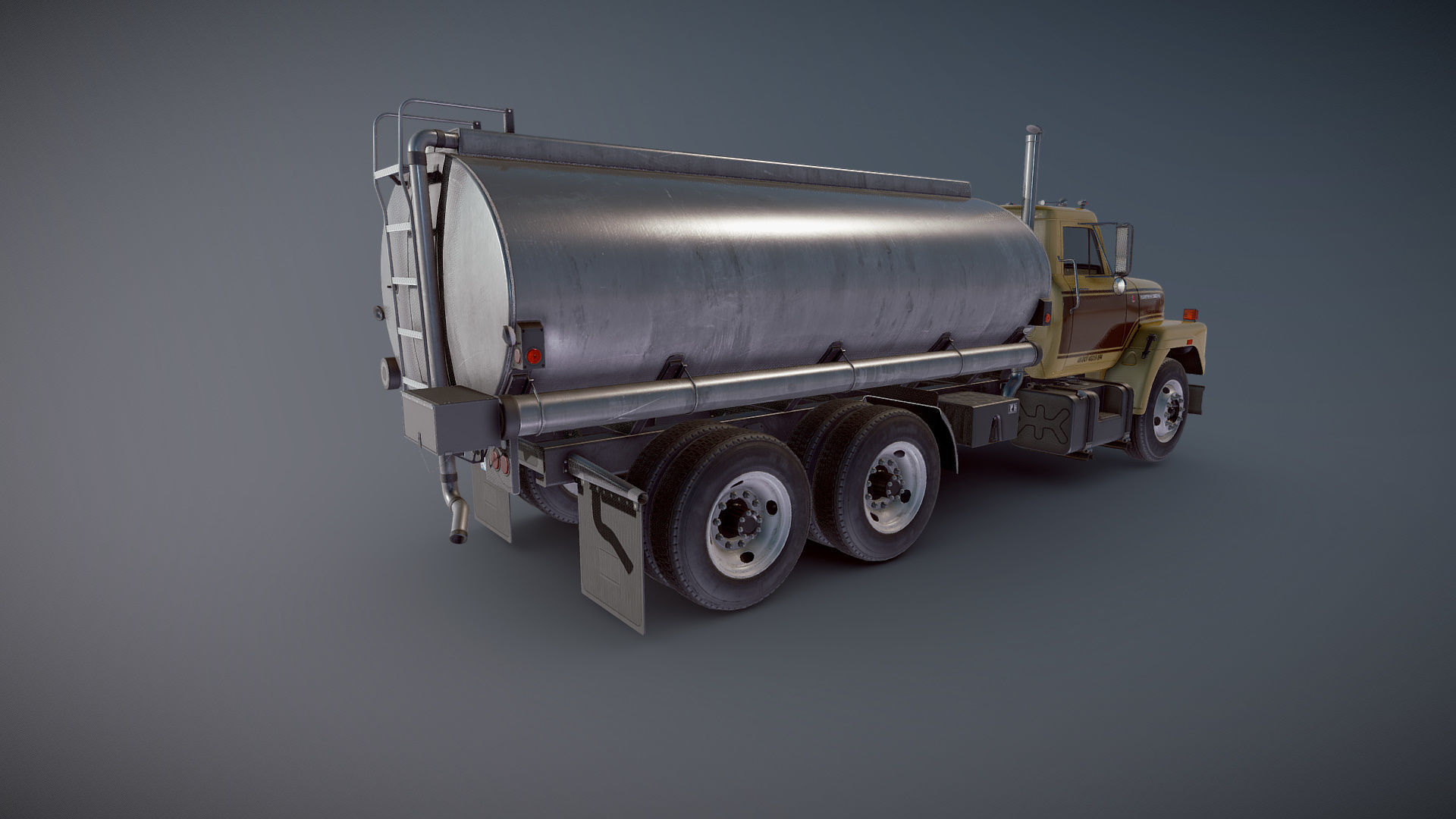 International Fleetstar tanker Low-poly 3D model_18