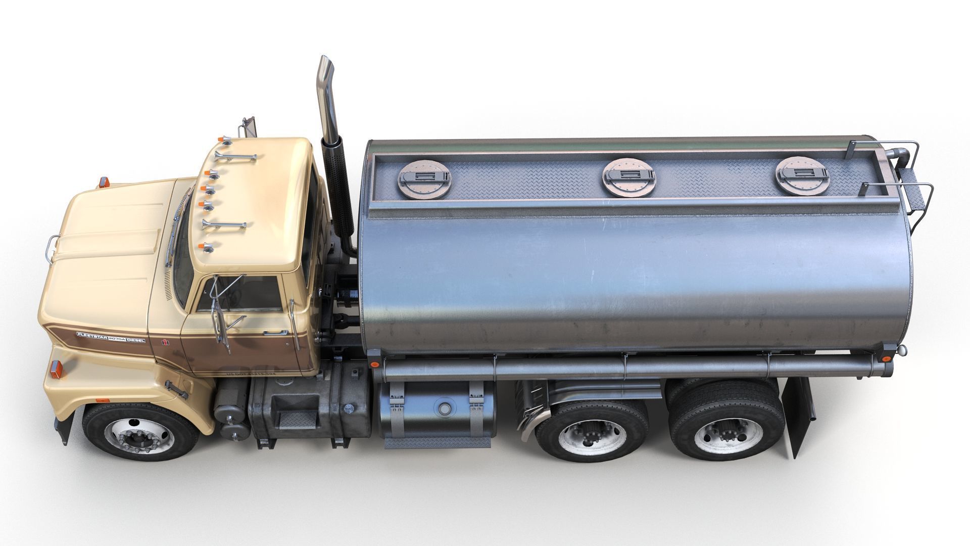 International Fleetstar tanker Low-poly 3D model_8