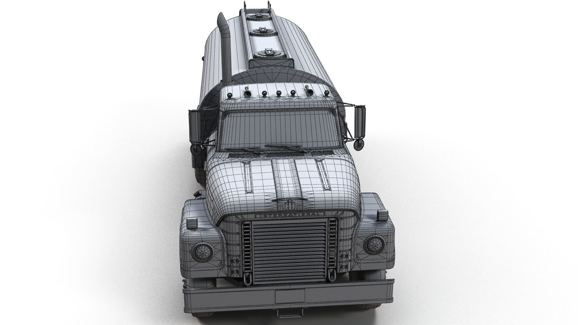 International Fleetstar tanker Low-poly 3D model_15