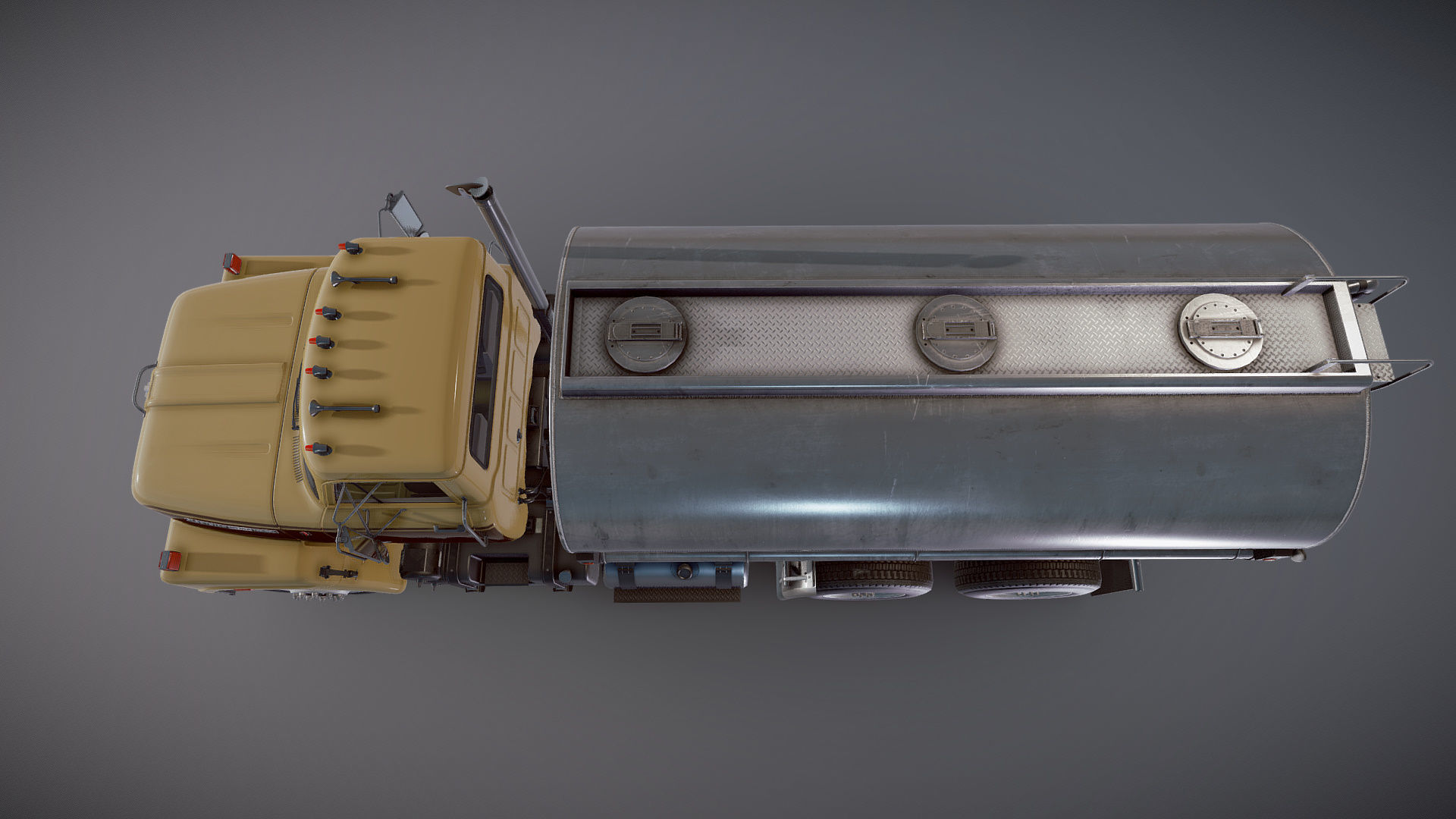 International Fleetstar tanker Low-poly 3D model_24