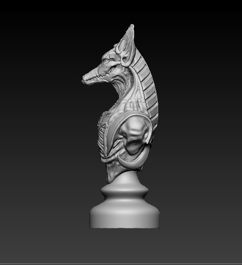 Skull Chess Piece 3D model 3D print model_1