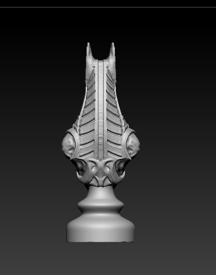 Skull Chess Piece 3D model 3D print model_2