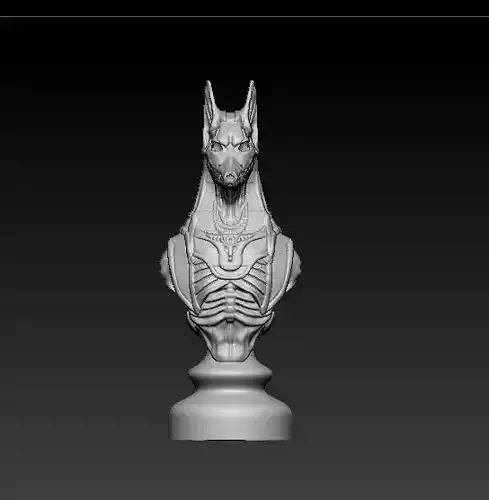 Skull Chess Piece 3D model
