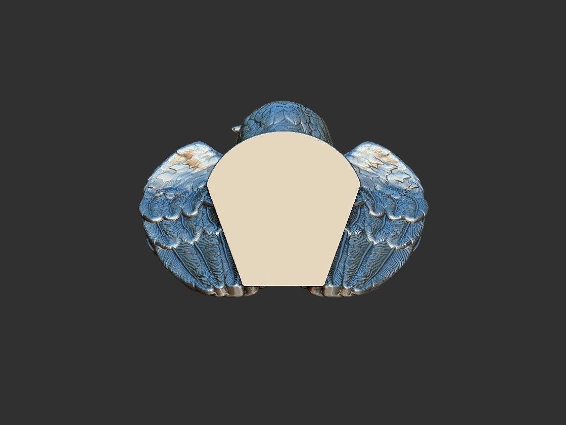 Eagle 3D print model stl for cnc and 3d printing 3D print model_4