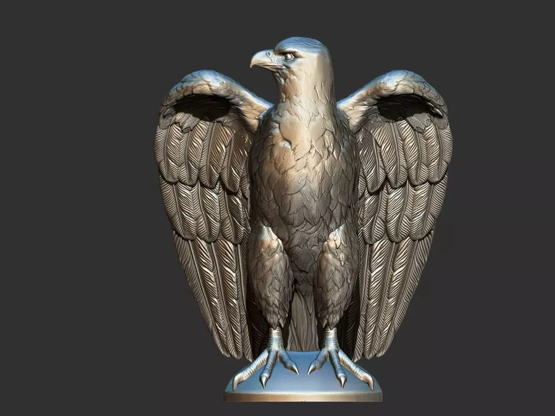 Eagle 3D print model stl for cnc and 3d printing 3D print model_0
