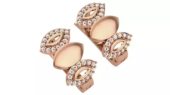 Diamond Earrings 3dm stl renders details