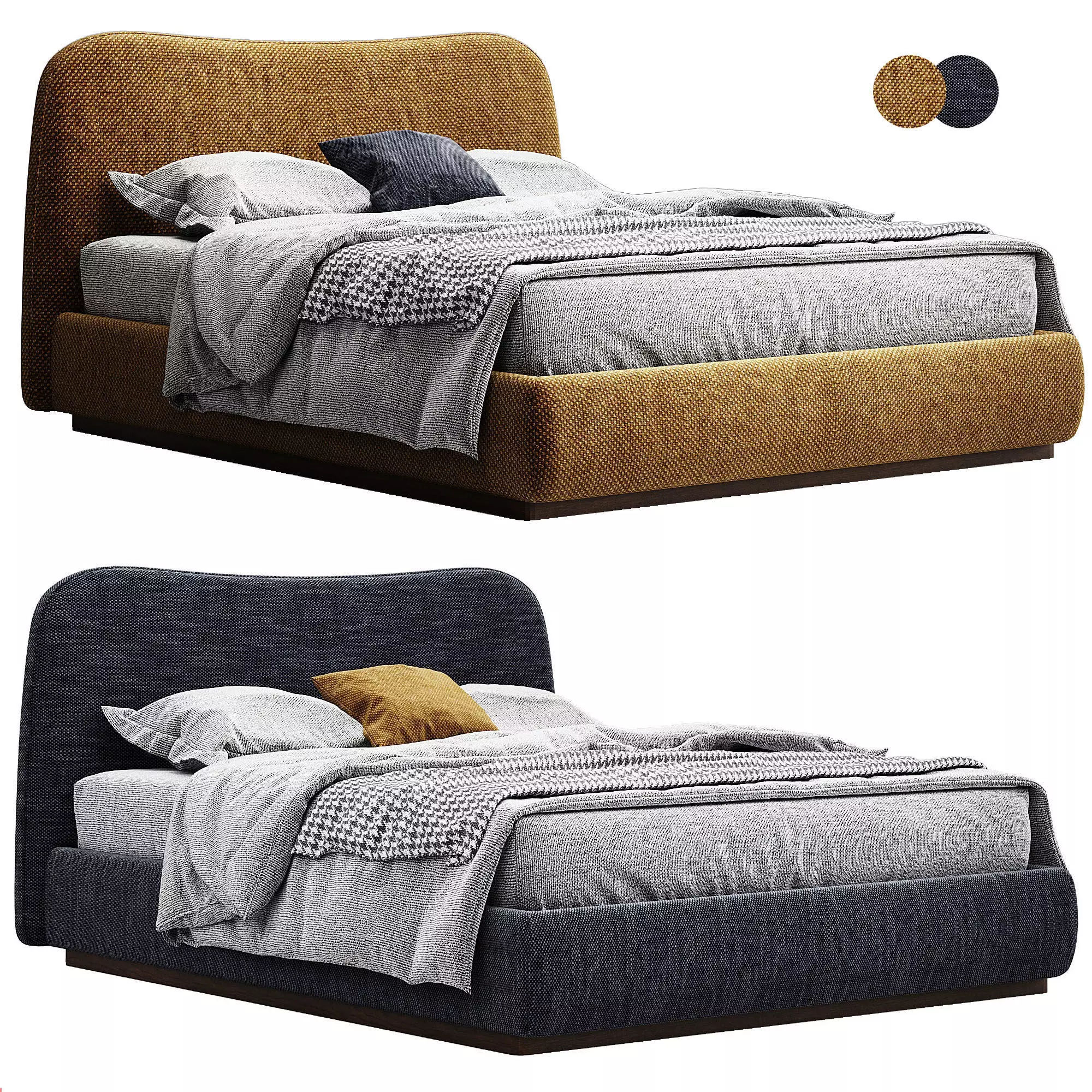 Aurore Bed by bodema 3D model