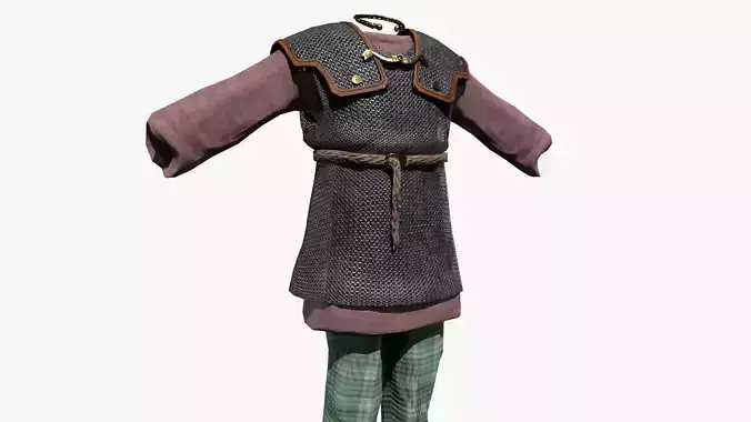 Armour of Vercingetorix Low-poly 3D model