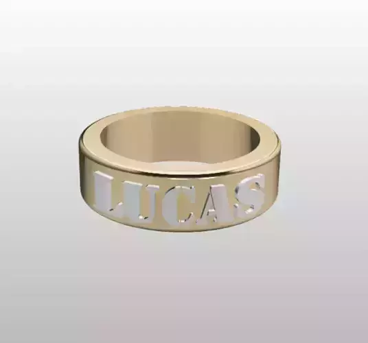 LUCAS MEN RING 3D print model